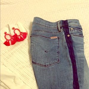 Hudson Tilda Midrise Cigarette Tuxedo Stripe